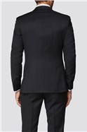  Tailored Fit Weston Black Twill Suit