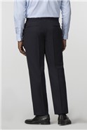 Performance Black Twill Regular Fit Suit Trouser