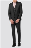 Branded Charcoal Skinny Fit Suit Trousers