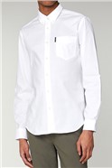  Long Sleeved White Oxford Shirt