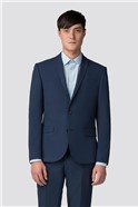  Skinny Fit Blue Panama Suit