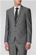  Skinny Fit Silver Grey Suit Jacket