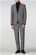  Skinny Fit Silver Grey Suit Jacket