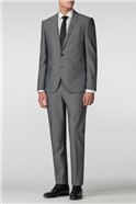  Skinny Fit Silver Grey Suit Jacket