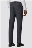 Blue Grey Semi Plain Slim Fit Suit 