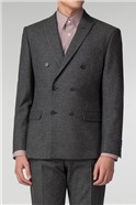  Grey Double Breasted Slim Fit Jacket