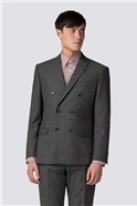  Grey Double Breasted Slim Fit Jacket