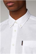  White Short Sleeved Oxford Shirt