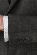  Regular Fit Charcoal Wool Blend Travel Suit Jacket