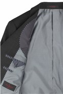 Charcoal Textured Regular Fit Travel Waistcoat