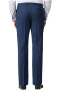 Stvdio Blue Textured Slim Fit Ivy League Suit Trouser