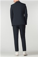  Skinny Fit Navy Panama Suit Jacket