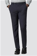 Navy Broken Texture Tailored Fit Trouser