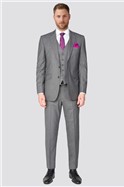  Regular Fit Grey Plain Suit Jacket