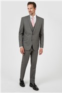  Slim Fit Grey Plain Jacket