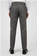  Slim Fit Grey Plain Trousers