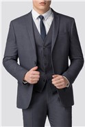 Airforce Blue Jaspe Slim Fit Waistcoat