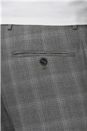 Grey Blue Overcheck Skinny Fit Suit
