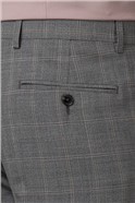  Slim Fit Grey Check Trousers