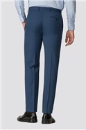  Tailored Fit Bright Blue Pick and Pick Suit