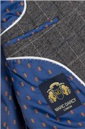Scott Grey Tweed Check Slim Fit Slim Fit Suit