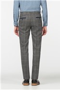 Scott Grey Tweed Check Slim Fit Slim Fit Suit