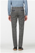 Scott Grey Tweed Check Slim Fit Trouser