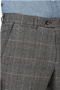 Scott Grey Tweed Check Slim Fit Slim Fit Suit