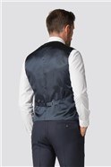  Adel Slim Fit Navy Micro Waistcoat