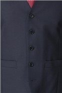  Adel Slim Fit Navy Micro Waistcoat