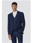  Blue Texture Slim Fit Jacket