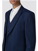  Blue Texture Slim Fit Jacket