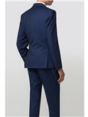  Blue Texture Slim Fit Jacket