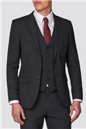  Slim Fit Charcoal Plain Jacket