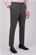  Charcoal Puppytooth Tailored Fit Trousers