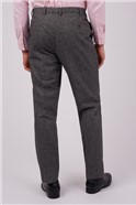  Charcoal Puppytooth Tailored Fit Trousers