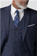  Regular Fit Navy Twill Performance Suit