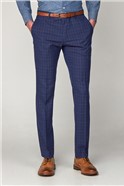  Blue Check Slim Fit Suit 