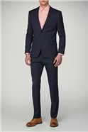  Navy Dot Super Skinny Suit