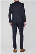  Navy Dot Super Skinny Suit Trouser