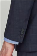  Blue Check Performance Regular Fit Trousers