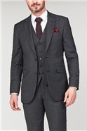  Charcoal Texture Performance Regular Fit Suit