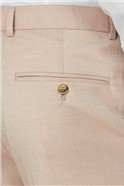  Pale Pink Chambray Slim Fit Suit Trousers