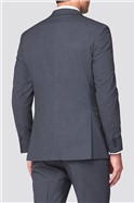 Branded Grey Blue Micro Textured Regular Fit Suit