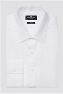  Slim Fit White Single Cuff Forward Point Slim Shirt