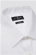  Slim Fit White Single Cuff Forward Point Slim Shirt