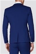  Bright Blue Tuxedo Skinny Jacket