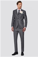  Slim Fit Light Grey Tonic Suit Trousers