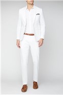  Malmo Skinny Fit Men's White Suit Jacket