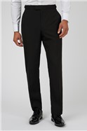  Black Regular Fit Tuxedo Trousers